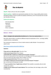 Séquence - Fiche de préparation Représenter la terre - Séquence - Fiche de préparation : 3eme Harmos - PDF à imprimer