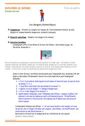 Séquence - Fiche de préparation Objets dangereux - Séquence - Fiche de préparation : 2ème Harmos - PDF à imprimer