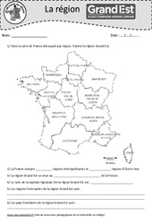 Grand Est - Je découvre ma région : 6ème, 7ème Harmos - PDF à imprimer