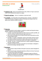 Parcours - Fiche de préparation - Séquence  : 2ème Harmos - PDF à imprimer