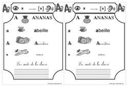 Le son [a] - Etude des sons - Lecture : 3eme Harmos - PDF à imprimer