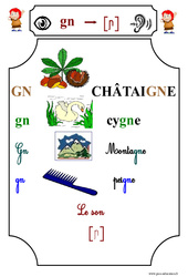 Le son [gn] - Etude des sons - Lecture : 3eme Harmos - PDF à imprimer