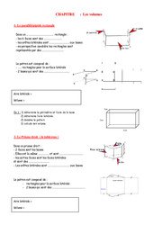 Volumes - Grandeurs et Mesures - Exercices - Examen Contrôle - Mathématiques : 9eme Harmos - PDF à imprimer