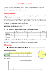 Statistiques - Organisation et gestion des données - Exercices - Examen Contrôle - Mathématiques : 10ème Harmos - PDF à imprimer