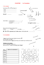 Parallélogrammes - Translations - Géométrie - Exercices - Examen Contrôle - Mathématiques : 10ème Harmos - PDF à imprimer