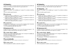 Exercice Multiplication jeux - Exercices - Calculs - Mathématiques : 8ème Harmos - PDF à imprimer