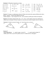 Equations du premier degré - Exercices - Numération : 10ème Harmos - PDF à imprimer