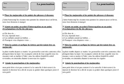 Ponctuation - Grammaire - Exercices corrigés : 4ème Harmos - PDF à imprimer