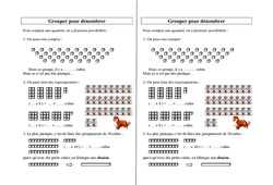 Grouper pour dénombrer - Cours, Leçon : 3eme, 4ème Harmos - PDF gratuit à imprimer