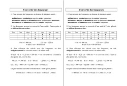 Convertir des longueurs - Cours, Leçon : 5ème, 6ème, 7ème Harmos - PDF gratuit à imprimer