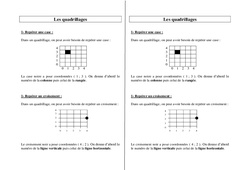 Quadrillages - Cours, Leçon : 5ème, 6ème, 7ème Harmos - PDF gratuit à imprimer