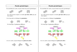 Puzzles géométriques - Géométrie : 5ème, 6ème, 7ème Harmos - PDF à imprimer