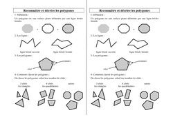 Polygones - Cours, Leçon : 5ème, 6ème, 7ème Harmos - PDF gratuit à imprimer