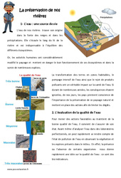 Préservation de nos rivières - Exercices : 6ème, 7ème Harmos - PDF à imprimer