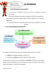 Qu'est - ce que le mouvement ? - Exercices : 6ème, 7ème Harmos - PDF à imprimer