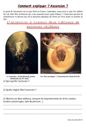 Ascension - Lecture d’une oeuvre artistique - Histoire de l’art : 3eme, 4ème, 5ème, 6ème, 7ème Harmos - PDF à imprimer