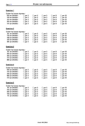 Multiples de 2, 3, 5, 9, 10 - Exercices corrigés - Mathématiques - Soutien scolaire : 8ème Harmos - PDF à imprimer