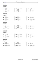 Écriture fractionnaire ou décimale - Exercices corrigés - Mathématiques - Soutien scolaire : 8ème Harmos - PDF à imprimer