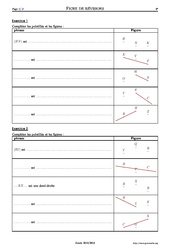 Droites, demi - droites, segments - Exercices corrigés - Mathématiques - Géométrie - Soutien scolaire : 8ème Harmos - PDF à imprimer