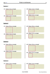 Fractions - Partage - Exercices corrigés - Mathématiques - Soutien scolaire : 8ème Harmos - PDF à imprimer