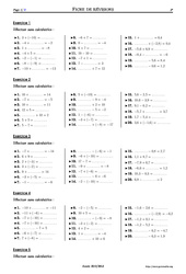 Addition de relatifs - Exercices corrigés - Mathématiques - Soutien scolaire : 9eme Harmos - PDF à imprimer