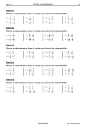 Sommes de fractions - Exercices corrigés - Mathématiques - Soutien scolaire : 9eme Harmos - PDF à imprimer