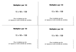 Multiplier par 10 - Cours, Leçon : 4ème Harmos - PDF gratuit à imprimer