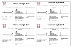 Tracer un angle droit - Cours, Leçon : 4ème Harmos - PDF gratuit à imprimer