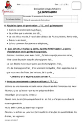 Ponctuation - Examen Evaluation - Bilan : 5ème Harmos - PDF à imprimer