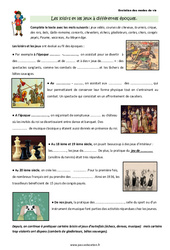 Loisirs et jeux à différentes époques - Cours, Leçon : 5ème Harmos - PDF à imprimer