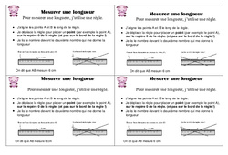 Mesurer une longueur - Cours, Leçon : 4ème Harmos - PDF à imprimer