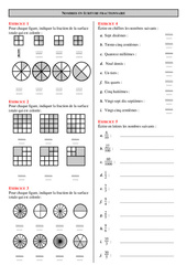 Ecriture fractionnaire - Exercices - Correction - Mathématiques : 8ème Harmos - PDF à imprimer