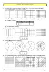 Fractions - Cours - Exercices - Mathématiques : 9eme Harmos - PDF à imprimer