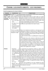 Pavé droit - volumes - Géométrie - Cours - Exercices - Mathématiques : 8ème Harmos - PDF à imprimer