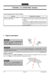 Symétrie axiale - Géométrie - Cours - Exercices - Mathématiques : 8ème Harmos - PDF à imprimer