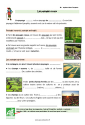 Paysages ruraux français - Cours, Leçon : 5ème Harmos - PDF à imprimer