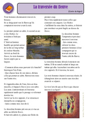 La traversée du fleuve - Conte du Niger - Lecture : 5ème Harmos - PDF à imprimer