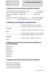 Présent de l’impératif - Exercices corrigés - Conjugaison : 6ème Harmos - PDF à imprimer