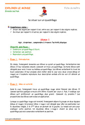 Séquence - Fiche de préparation Se repérer sur un quadrillage - Séquence - Fiche de préparation : 2ème Harmos - PDF à imprimer