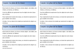 Plan de la classe - Cours, Leçon - Espace : 3eme Harmos - PDF gratuit à imprimer