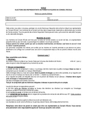 Notice explicative pour les élections au conseil d'école - Directeurs / Direction d’école : 3eme, 4ème, 5ème, 6ème, 7ème Harmos - PDF à imprimer