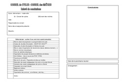 Conseil de cyles - Conseil des Maîtres - Fiches Relevé de conclusions - Directeurs / Direction d’école : 3eme, 4ème, 5ème, 6ème, 7ème Harmos - PDF à imprimer