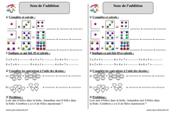 Sens de l'addition - Exercices corrigés - Mathématiques : 4ème Harmos - PDF à imprimer