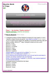 Séquence - Fiche de préparation Emotions - Séquence - Fiche de préparation : 5ème Harmos - PDF à imprimer