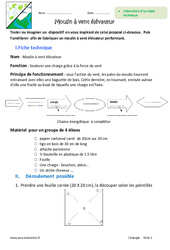 Fabrication, fonctionnement - Objet technique - Exercices : 8ème Harmos - PDF à imprimer