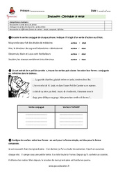 Distinguer le verbe - Examen Evaluation - Bilan : 6ème Harmos - PDF à imprimer