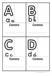 Abécédaire personnalisable 3 écritures - Affichages pour la classe : 1ère, 2ème Harmos - PDF à imprimer