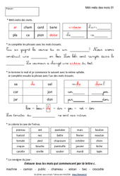 Vocabulaire ludique - Exercices corrigés - Français : 4ème Harmos - PDF à imprimer