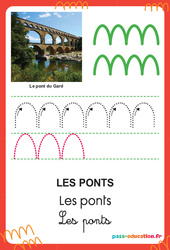 Ponts - Graphisme - Affichages pour la classe : 1ère, 2ème Harmos - PDF à imprimer