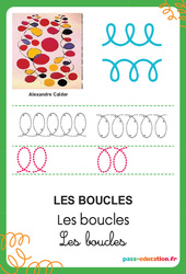 Boucles - Graphisme - Affichages pour la classe : 1ère, 2ème Harmos - PDF à imprimer